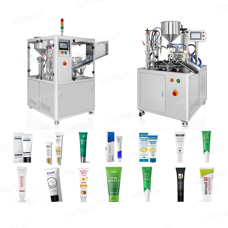 Macchina riempitrice per tubetti cosmetici