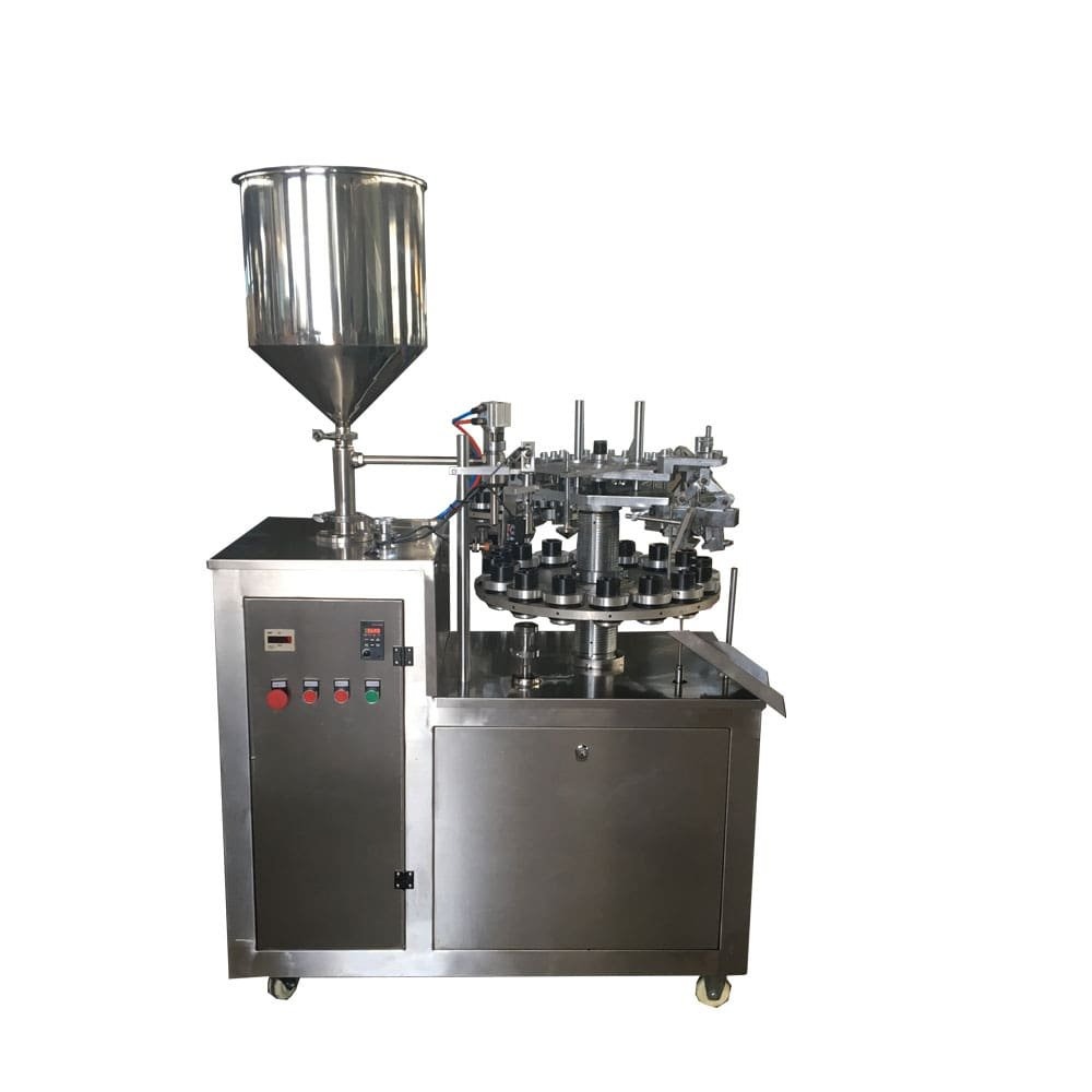 Macchina riempitrice e sigillatrice semiautomatica per tubi in alluminio VK-TFS-006A