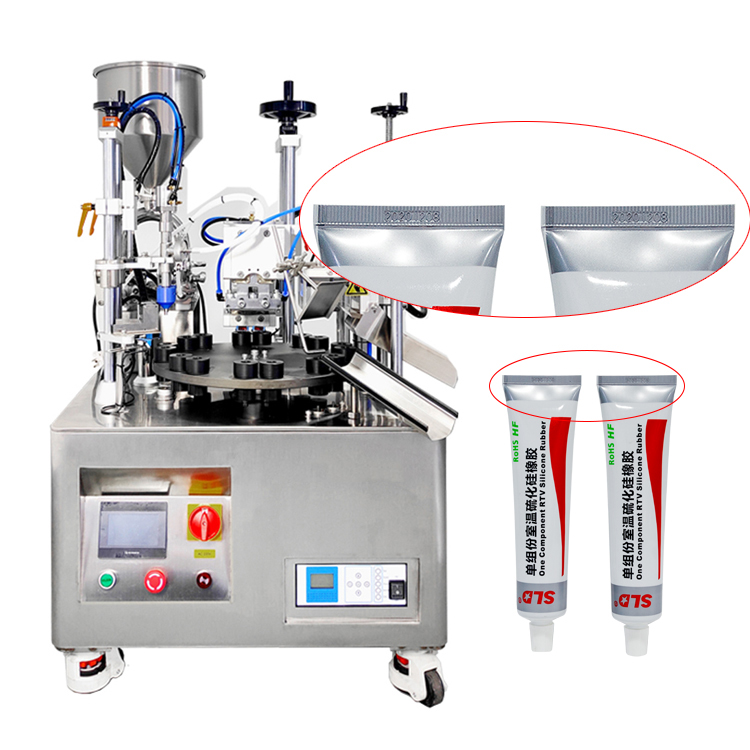 VK-TFS-006S Macchina riempitrice-sigillatrice semiautomatica a doppia testa per tubi