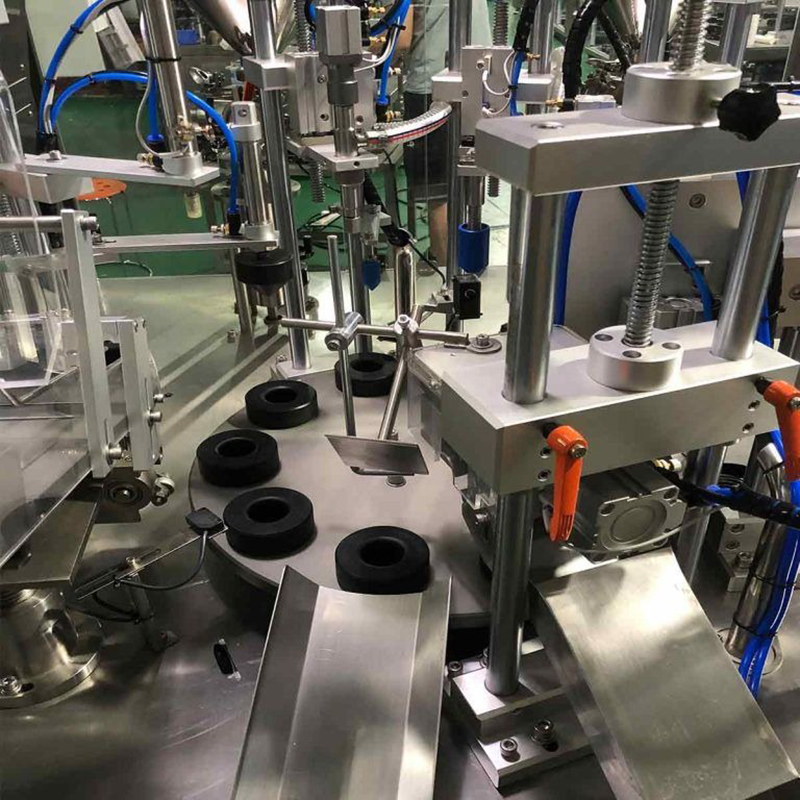 Dettagli della macchina automatica a doppia camera per il riempimento e la sigillatura di tubi VK-TFS-009UDC